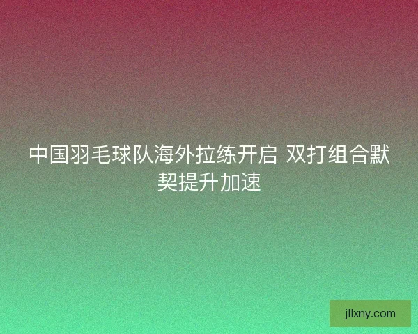 中国羽毛球队海外拉练开启 双打组合默契提升加速